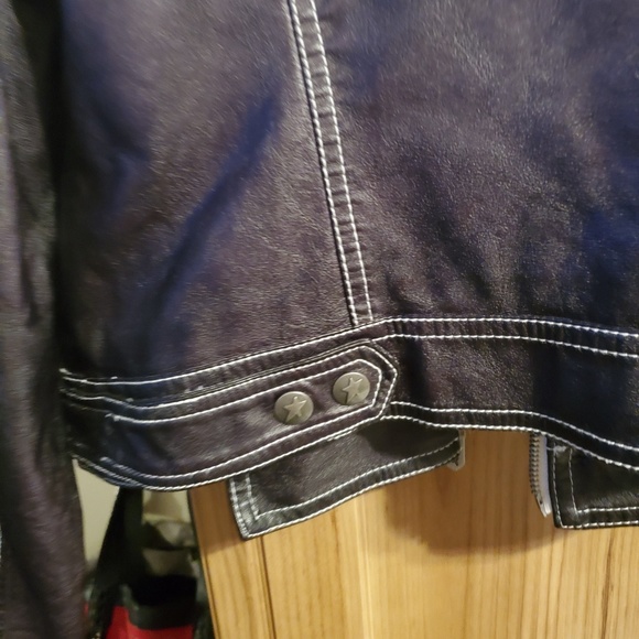 Circus by Sam Eldeman gray vegan moto jacket - Picture 5 of 5